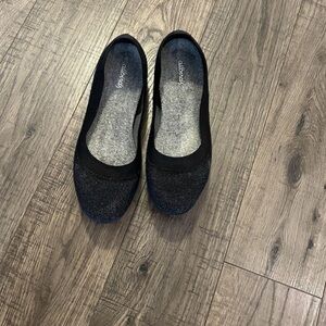 allbirds Women's Black Wool Ballet Flats - Slip-On Comfort